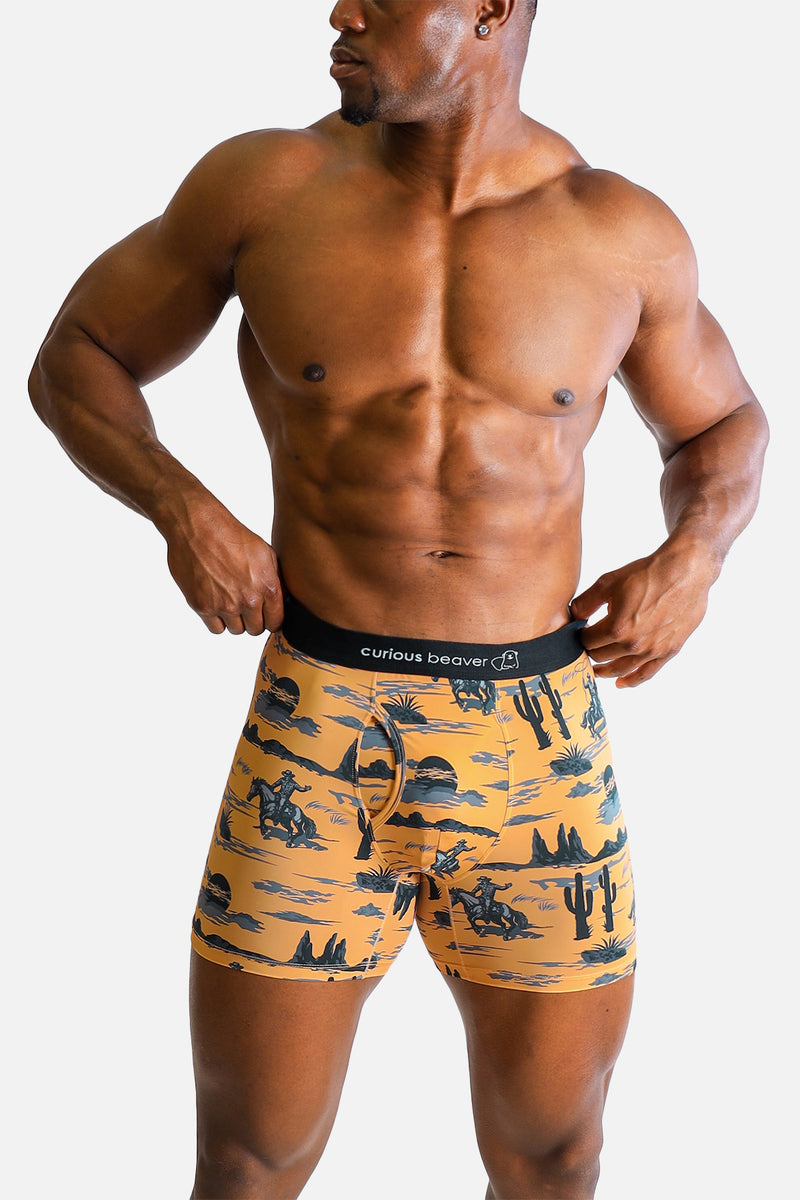 Men's Boxer Briefs - Wild West