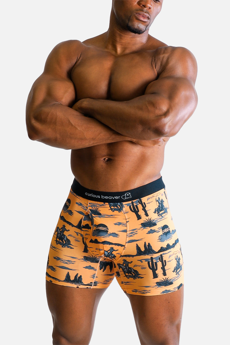 Men's Boxer Briefs - Wild West